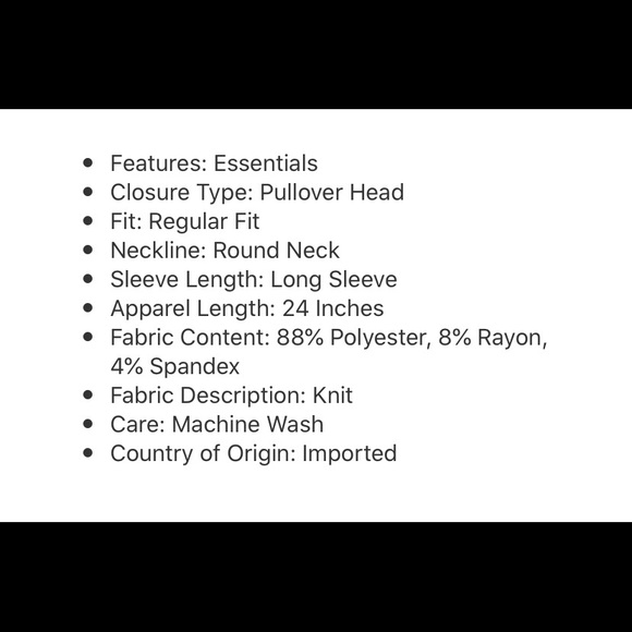 NWT a.n.a Round Neck Long Sleeve Knit Tee - Picture 4 of 4